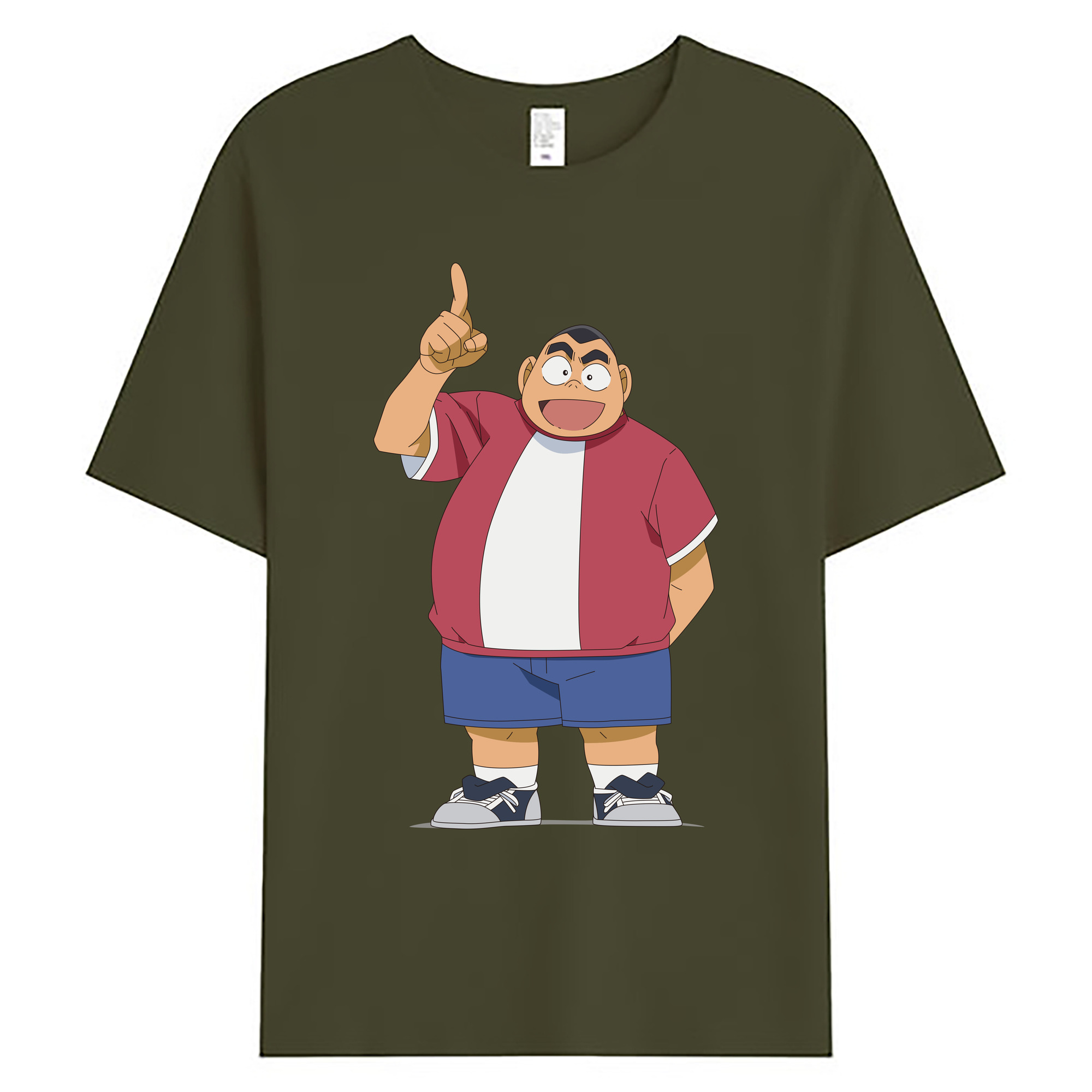 （画像用） 名探偵コナン 小嶋 元太 こじま げんた Detective Conan Kojima Genta 綿100％ メンズ半袖Tシャツ｜肌触りやわらか＆通気性